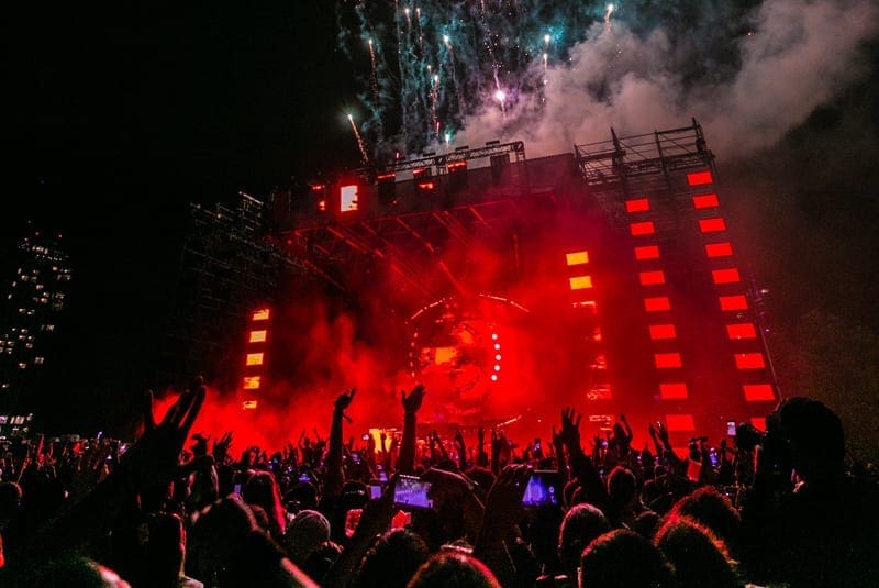 crowd of people at a concert