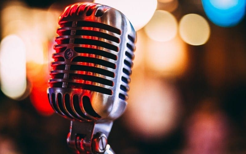 Microphone up close first gig tips