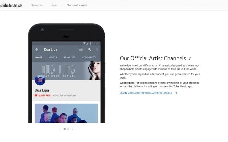 YouTube For Artists