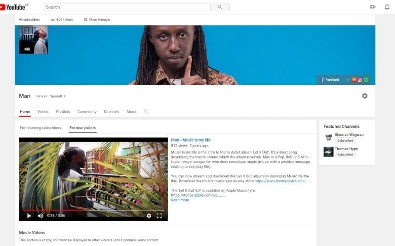 YouTube For Artists