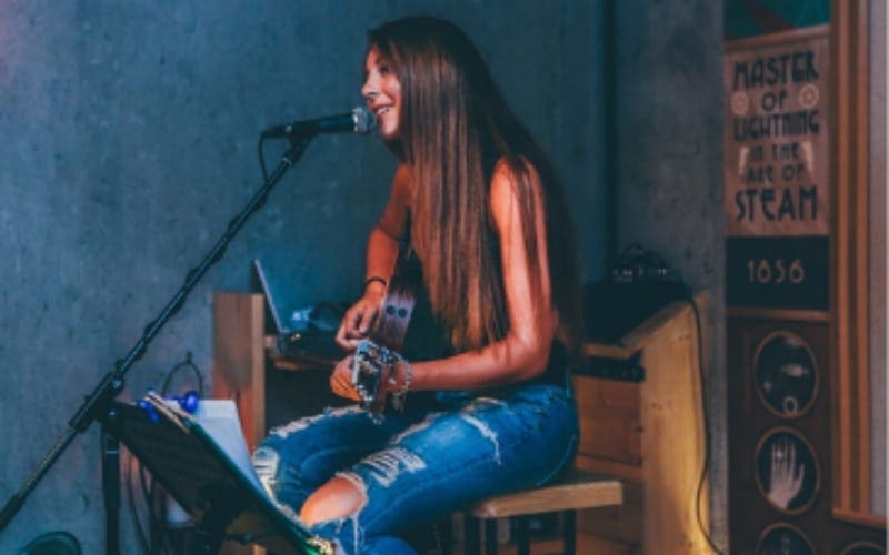 girl singing