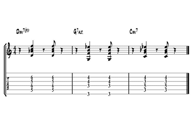II V I minor chord progression