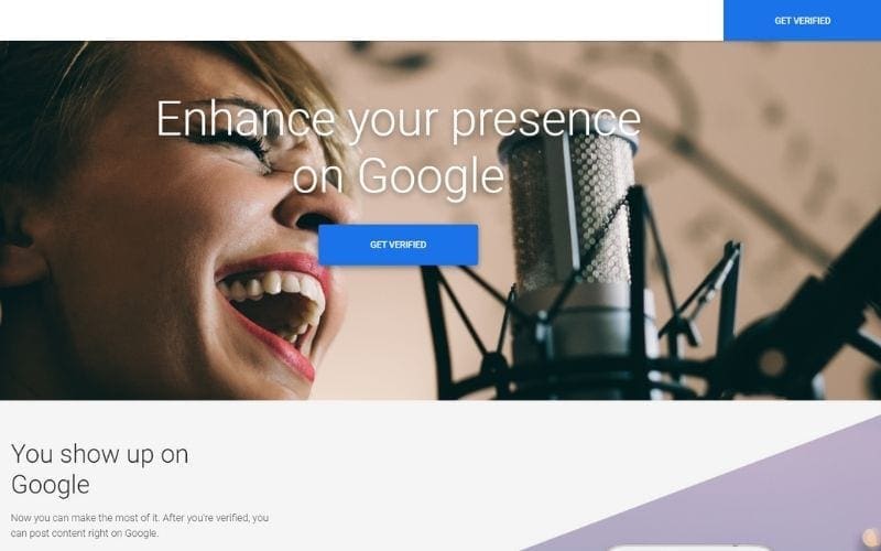 verified on google