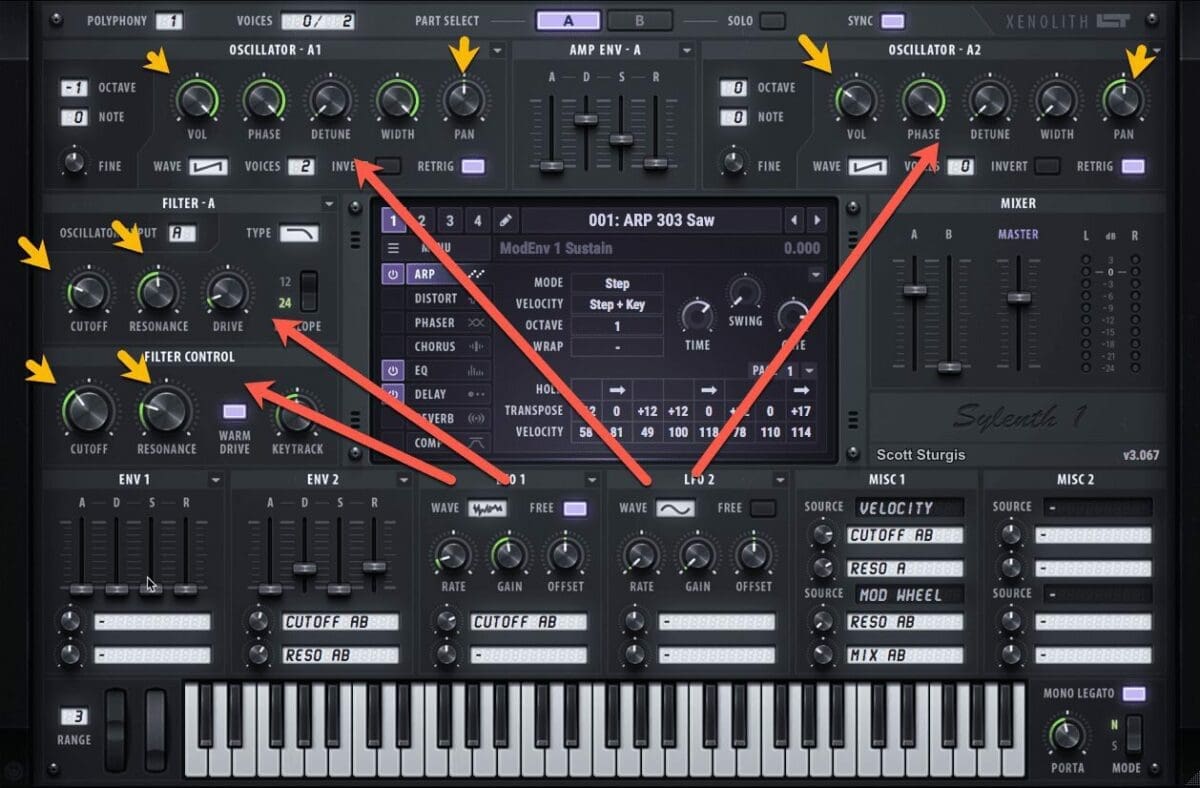 LFO modulation
