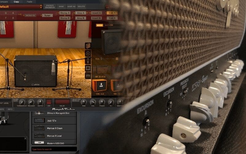 recording guitars plug-ins and real amps