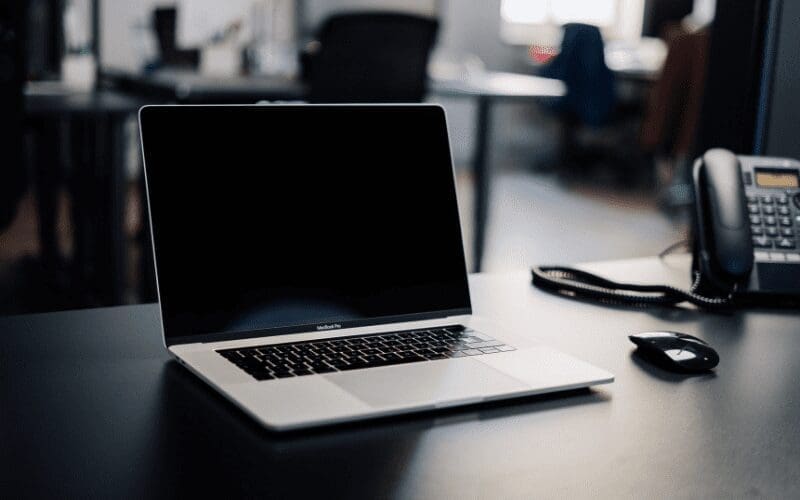 laptop used to contact music supervisor