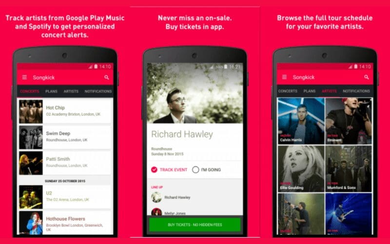 songkick app