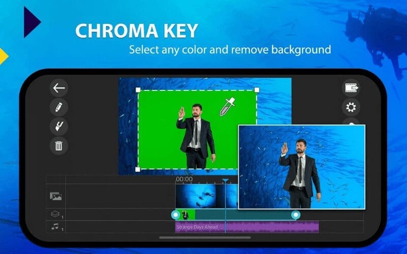 Chroma key app logo
