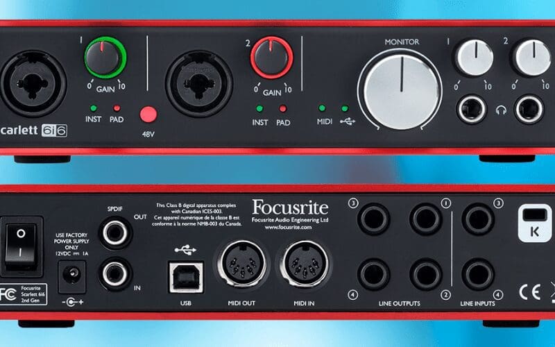 Focusrite Scarlett 6i6 | Scarlett 6i6 | Music Gateway