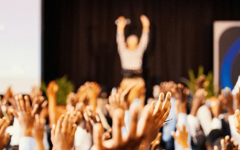 Conference of people 