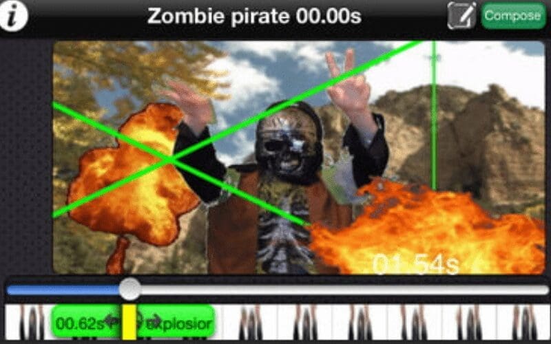 Green screen movie fx app logo