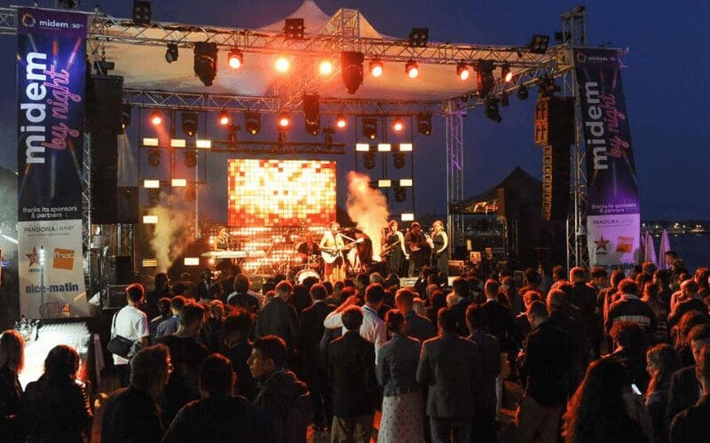 Crowd at MIDEM festival 