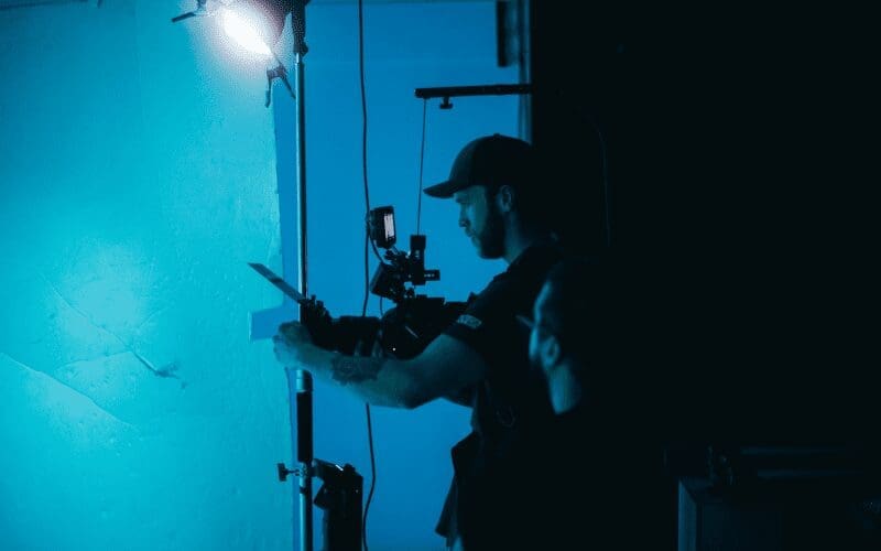 Film camera crew