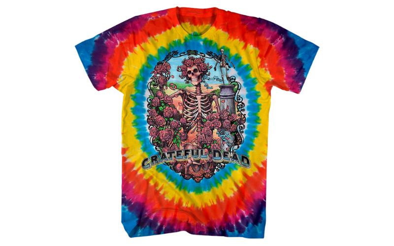 grateful dead band t shirt tie dye