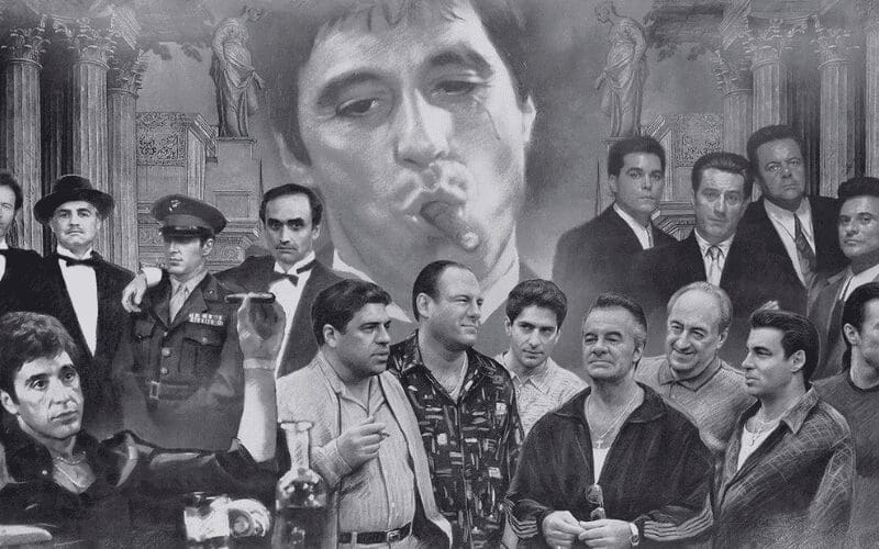 gangster movies collage