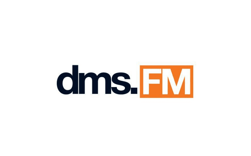 The dms.FM logo.