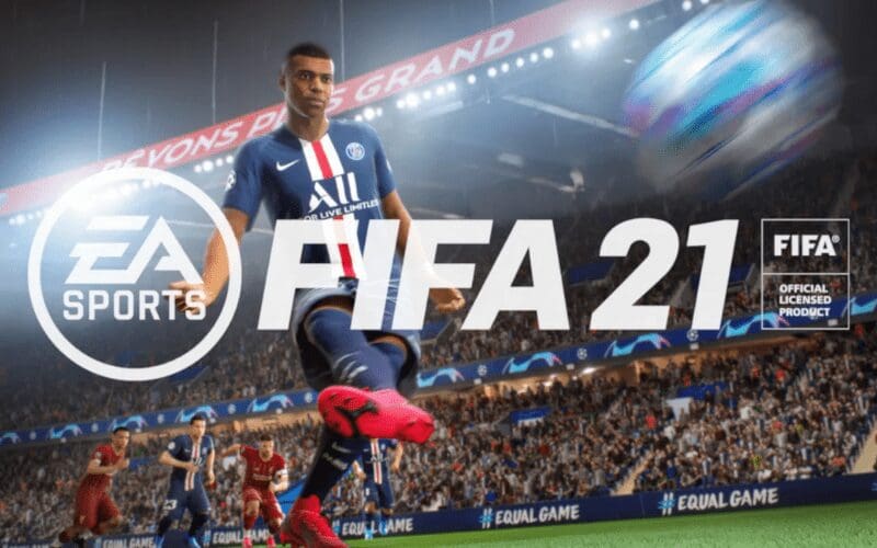 fifa 21 cover with mbappe