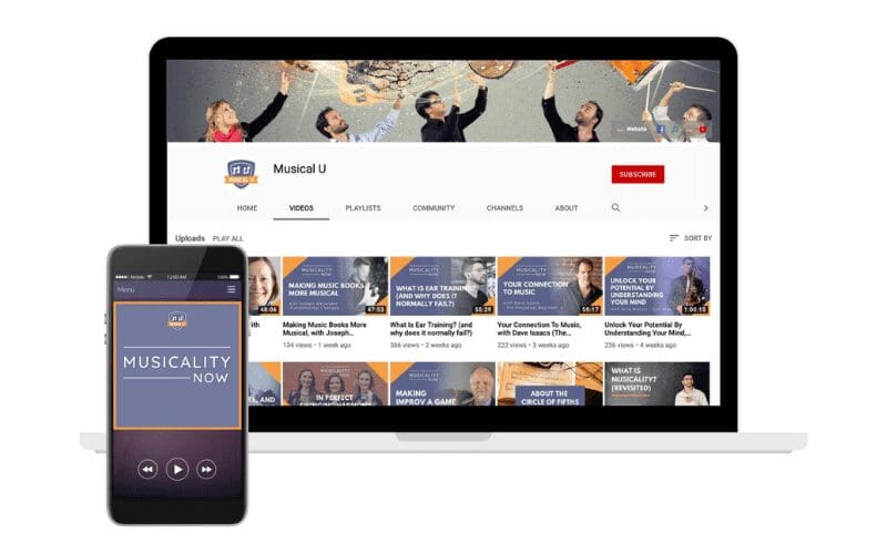 musical u on computer and phone