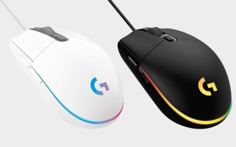Logitech G203 Lightsync gaming mouse.