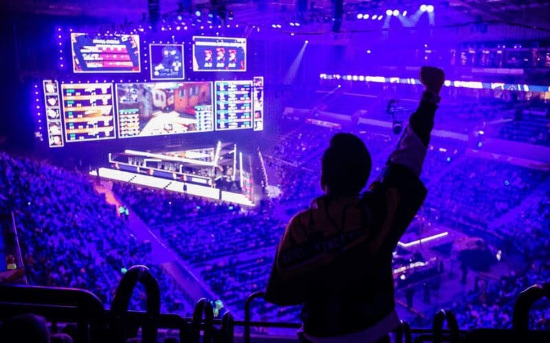 gamer at an esports event