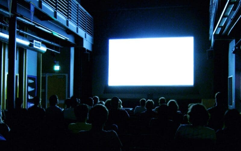 cinema with big screen and audience sundance film festival