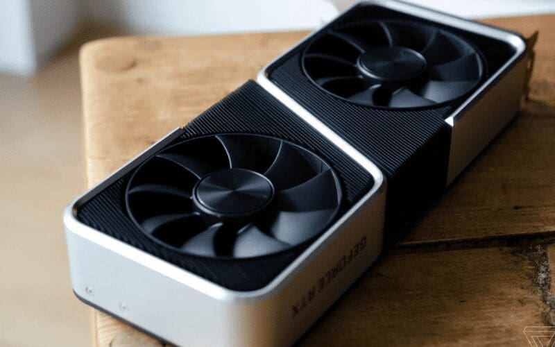 A NVIDIA GeForce RTX 3060 Ti graphics card