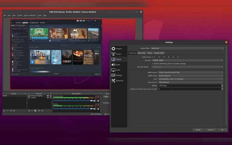 OBS for set up