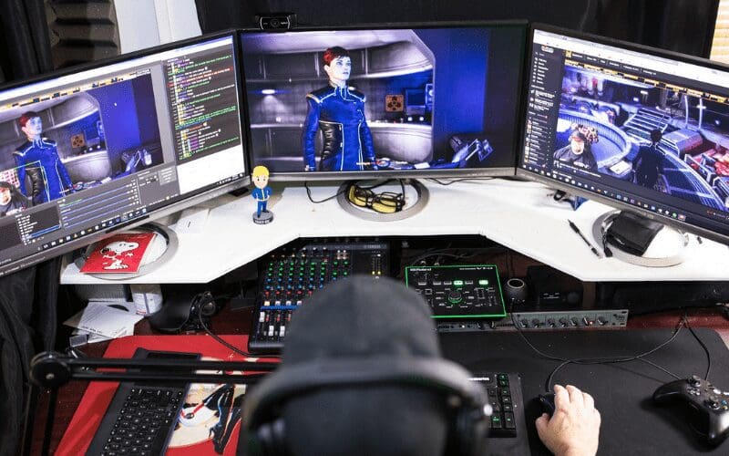 gaming set up