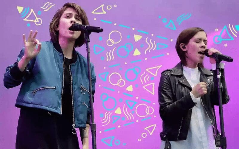 tegan and sara performing lgbt bands