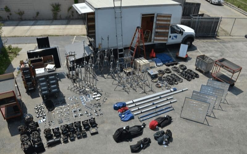 grip truck for making movies