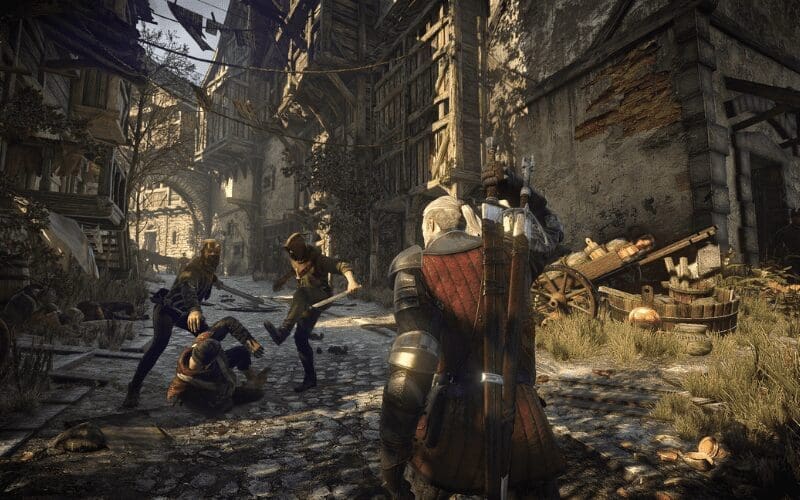 The Witcher 3's NPCs are an example of sophisticated AI in gaming.