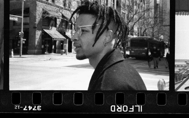 Black and white film photography