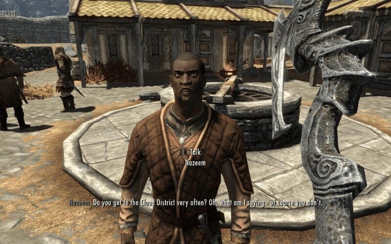 With advances to AI in gaming, Nazeem could stop saying the 'cloud district' line over and over.