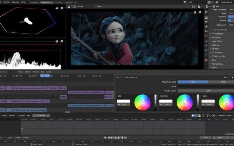 video editing 3d animation movies