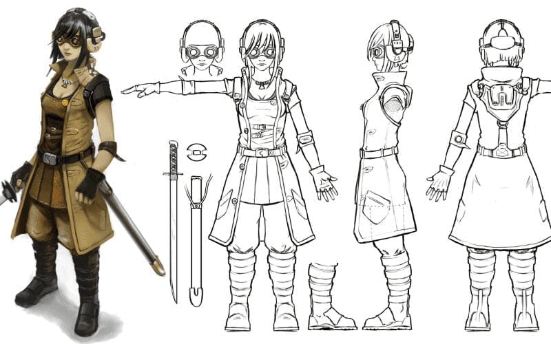 model sheets animation