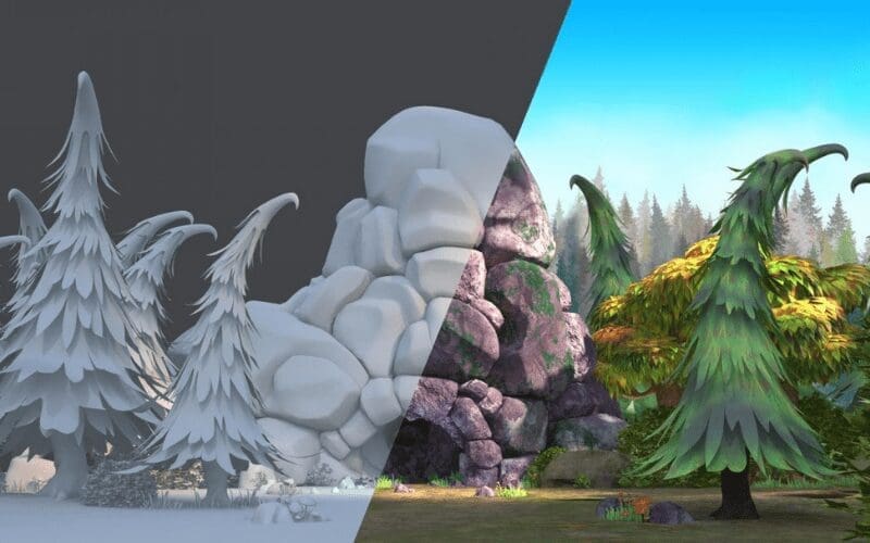 texturing 3d animation movies