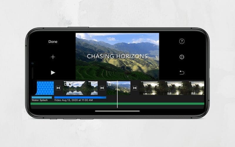 editing imovie on iphone