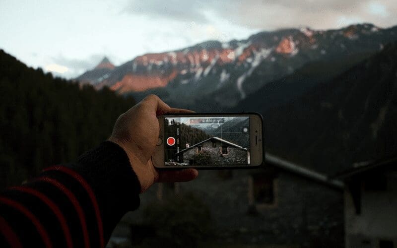 iphone video shot mountains