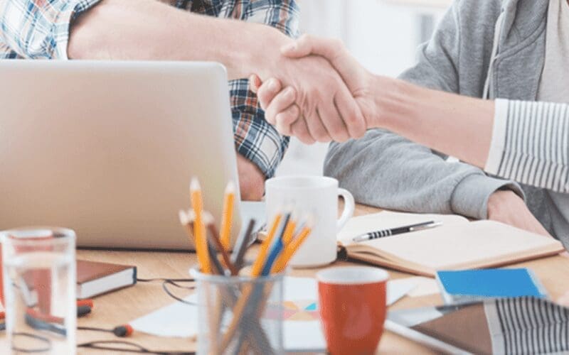 handshake stock photo business