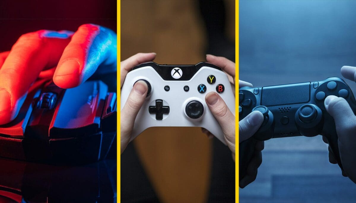 PC mouse Xbox PlayStation controller 