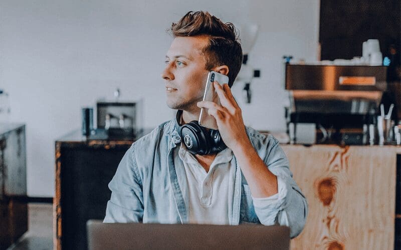 businessman on the phone