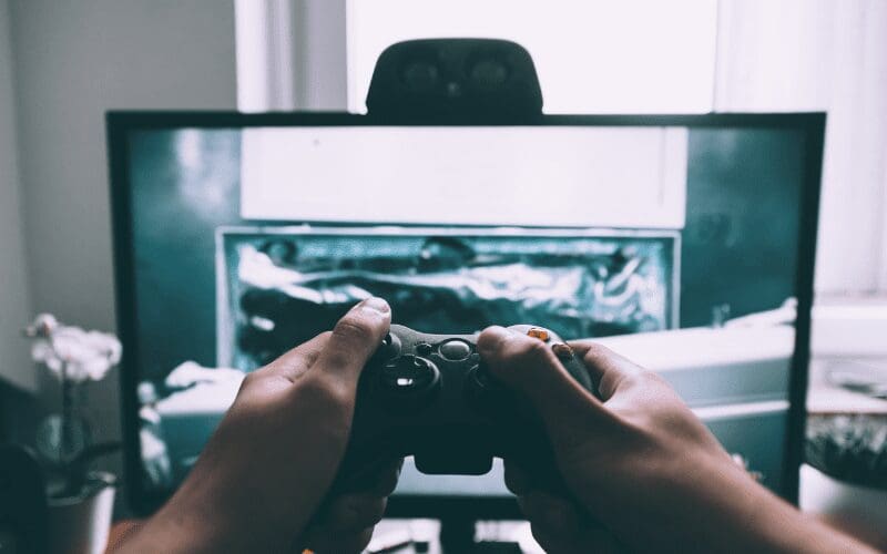 Xbox controller and TV 