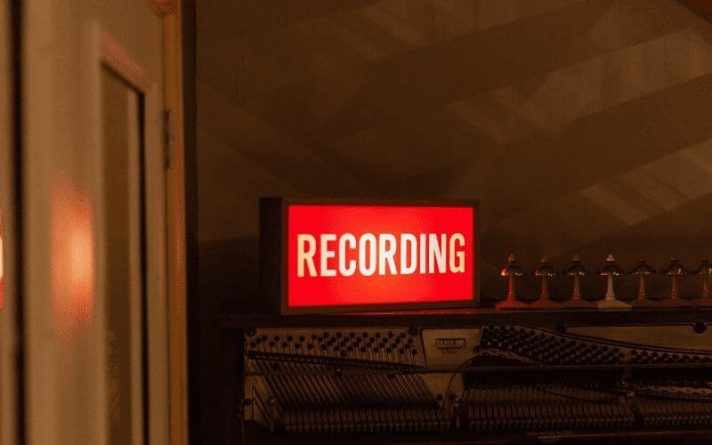 recording sign