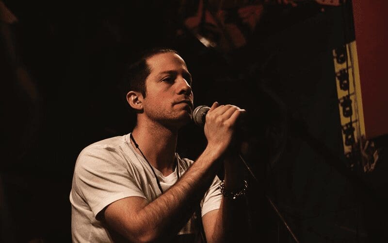 man singing 