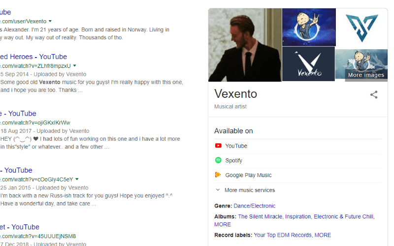 google knowledge panel