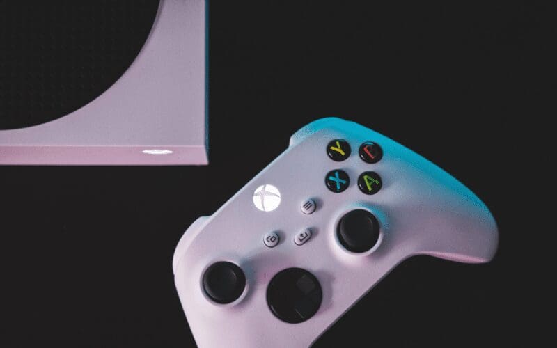 xbox console and controller video game