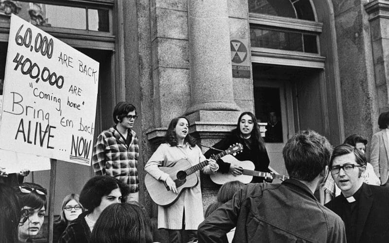 protest with music 