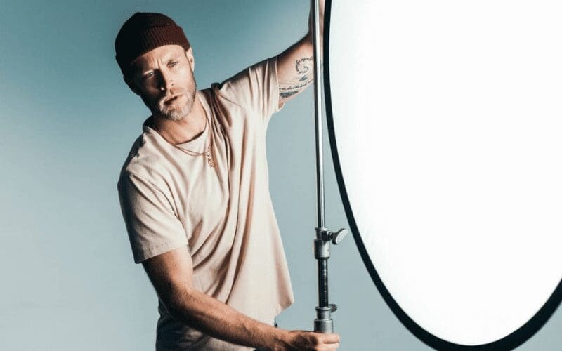 film gaffer with lighting equipment