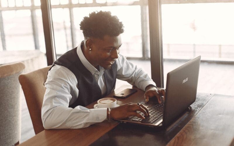 man on laptop