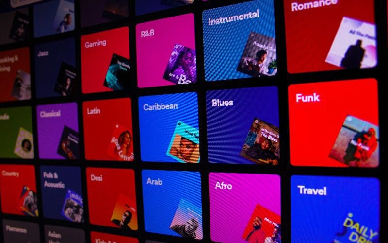 categories on spotify